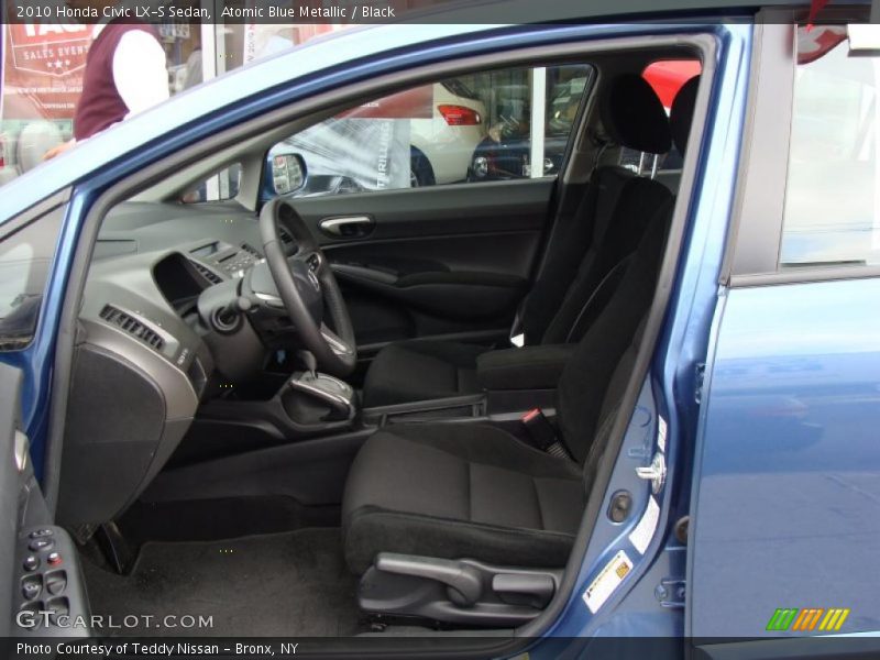 Atomic Blue Metallic / Black 2010 Honda Civic LX-S Sedan