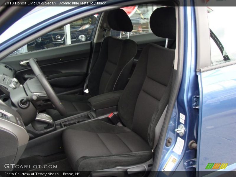 Atomic Blue Metallic / Black 2010 Honda Civic LX-S Sedan