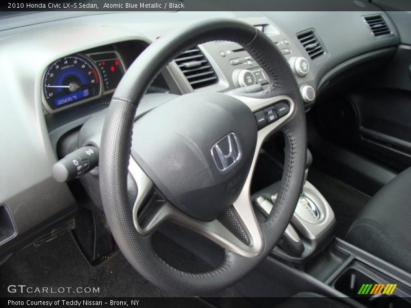 Atomic Blue Metallic / Black 2010 Honda Civic LX-S Sedan