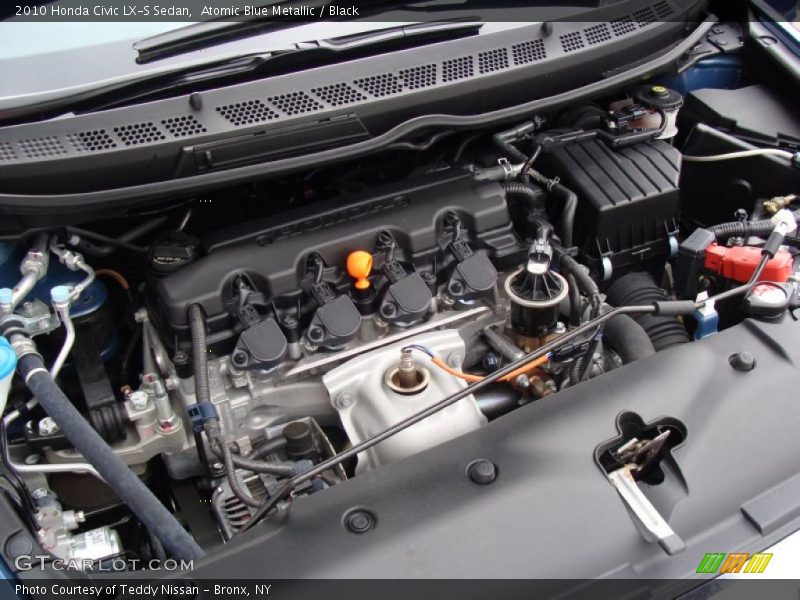 Atomic Blue Metallic / Black 2010 Honda Civic LX-S Sedan
