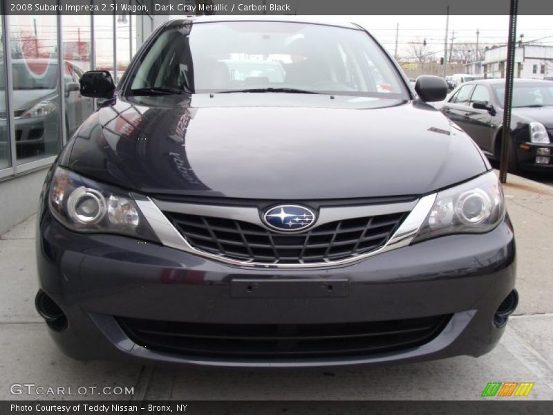 Dark Gray Metallic / Carbon Black 2008 Subaru Impreza 2.5i Wagon