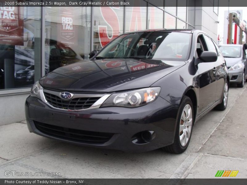 Dark Gray Metallic / Carbon Black 2008 Subaru Impreza 2.5i Wagon