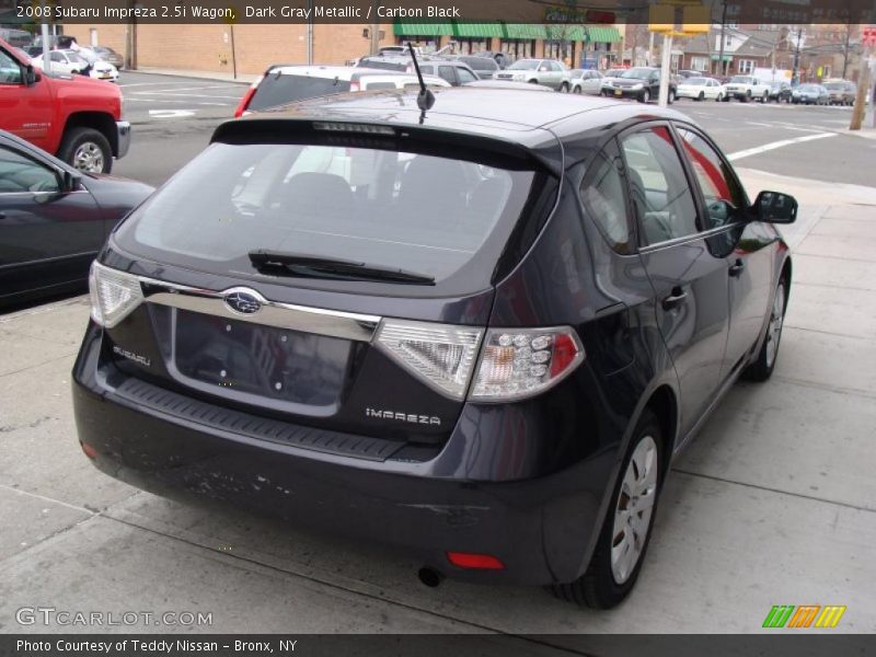 Dark Gray Metallic / Carbon Black 2008 Subaru Impreza 2.5i Wagon