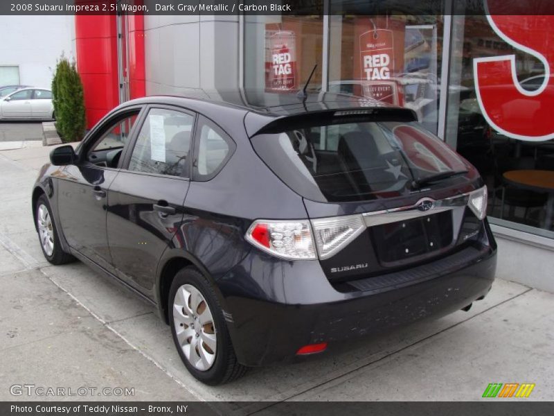 Dark Gray Metallic / Carbon Black 2008 Subaru Impreza 2.5i Wagon