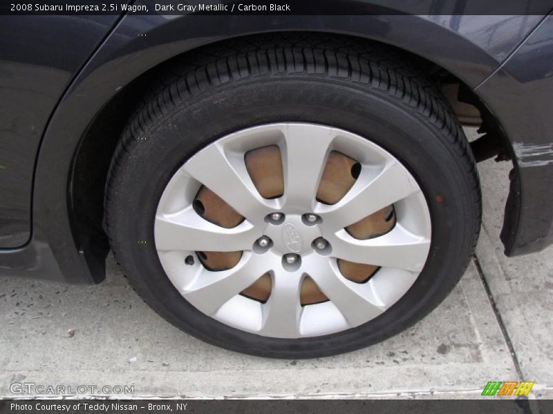 Dark Gray Metallic / Carbon Black 2008 Subaru Impreza 2.5i Wagon