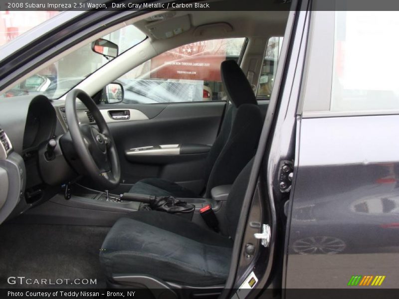 Dark Gray Metallic / Carbon Black 2008 Subaru Impreza 2.5i Wagon