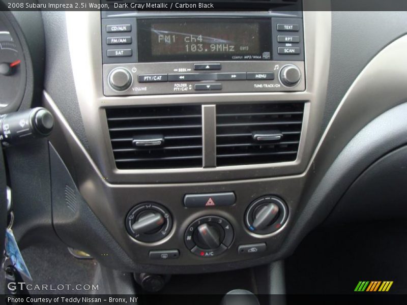 Controls of 2008 Impreza 2.5i Wagon
