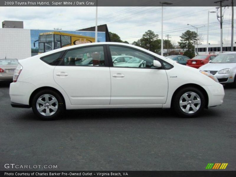 Super White / Dark Gray 2009 Toyota Prius Hybrid