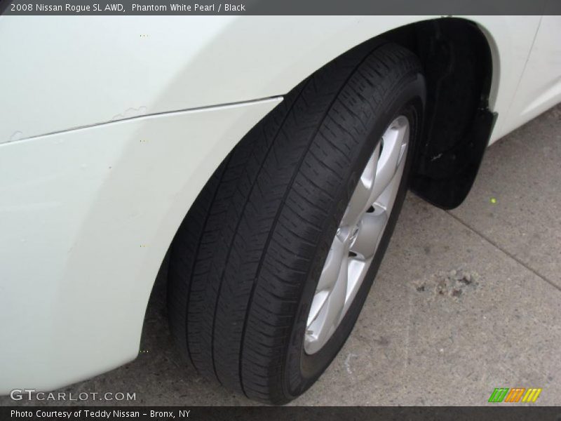 Phantom White Pearl / Black 2008 Nissan Rogue SL AWD