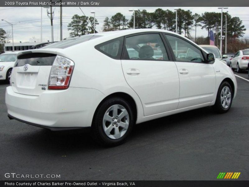 Super White / Dark Gray 2009 Toyota Prius Hybrid