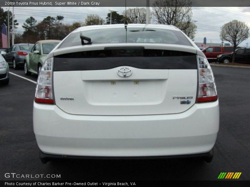 Super White / Dark Gray 2009 Toyota Prius Hybrid