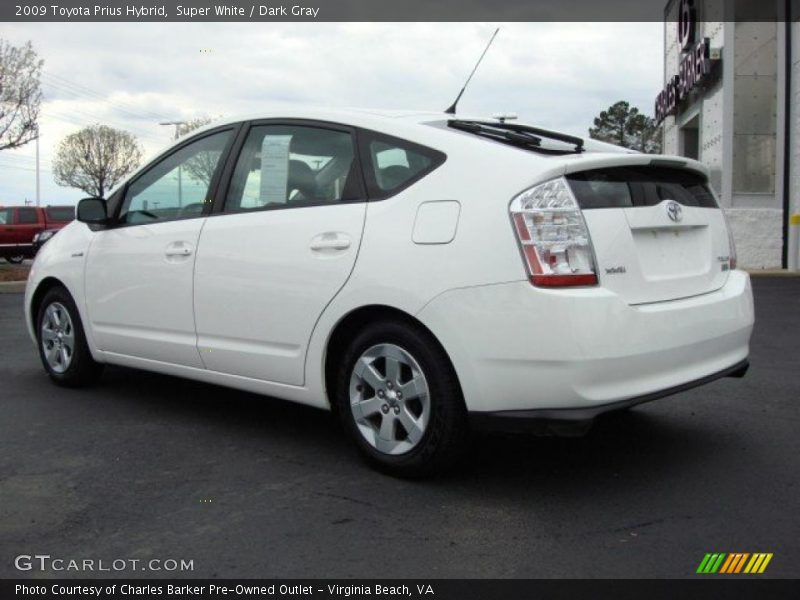 Super White / Dark Gray 2009 Toyota Prius Hybrid