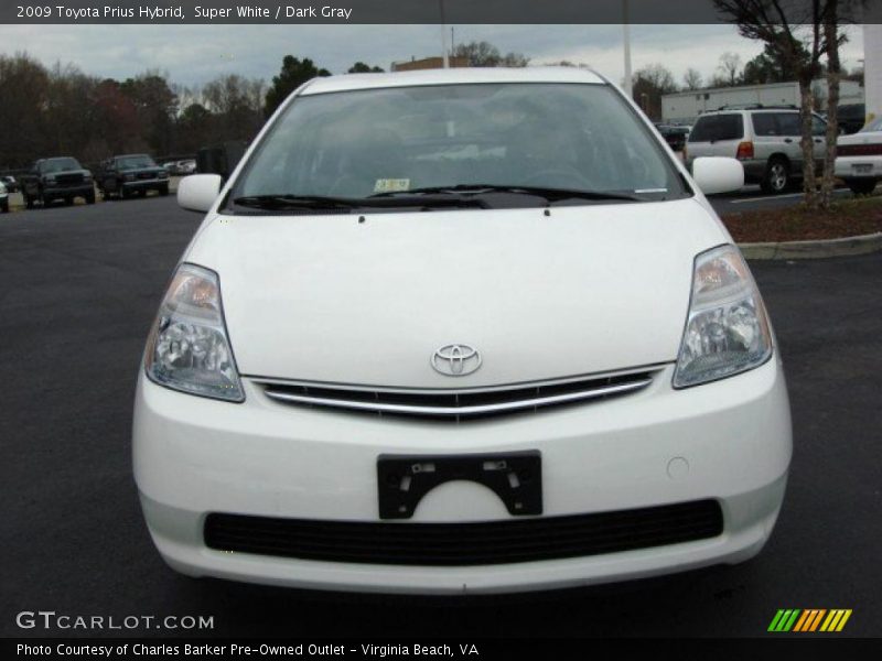 Super White / Dark Gray 2009 Toyota Prius Hybrid