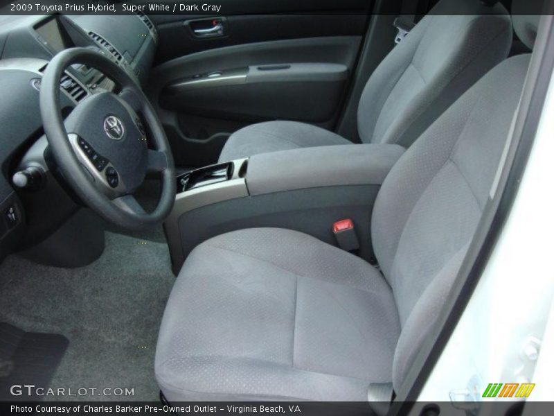 Super White / Dark Gray 2009 Toyota Prius Hybrid