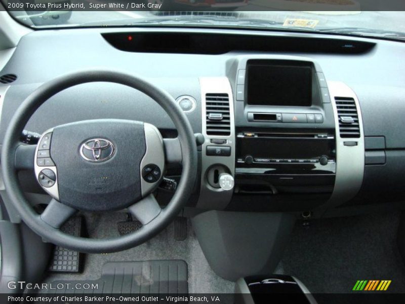 Super White / Dark Gray 2009 Toyota Prius Hybrid