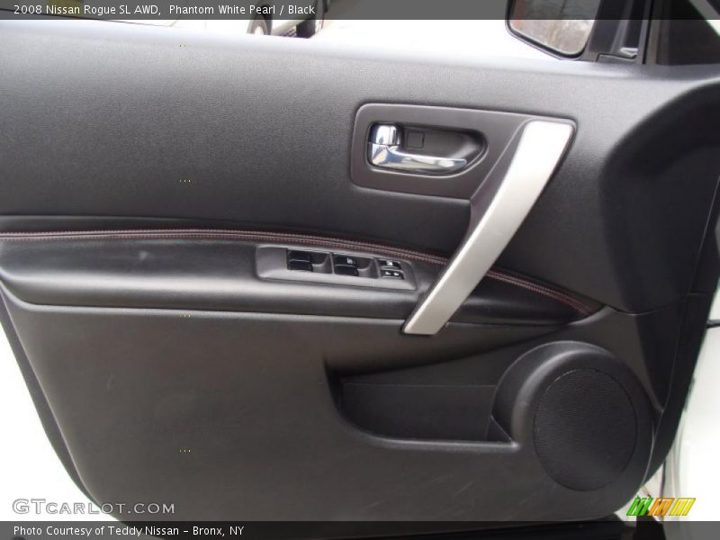 Phantom White Pearl / Black 2008 Nissan Rogue SL AWD