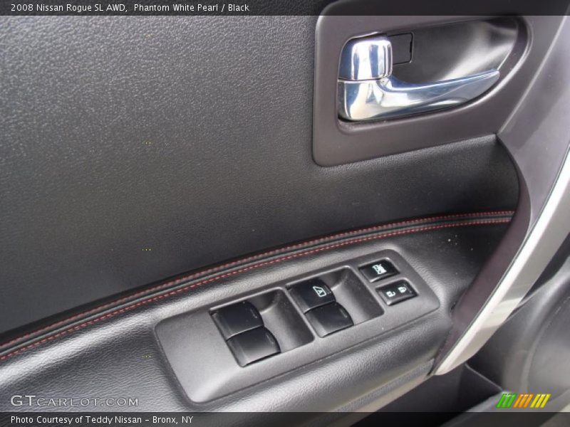 Phantom White Pearl / Black 2008 Nissan Rogue SL AWD