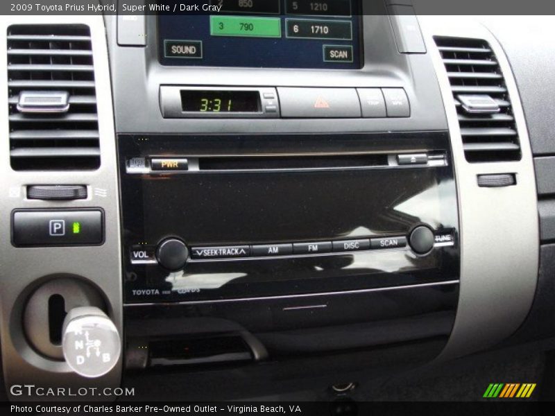 Super White / Dark Gray 2009 Toyota Prius Hybrid