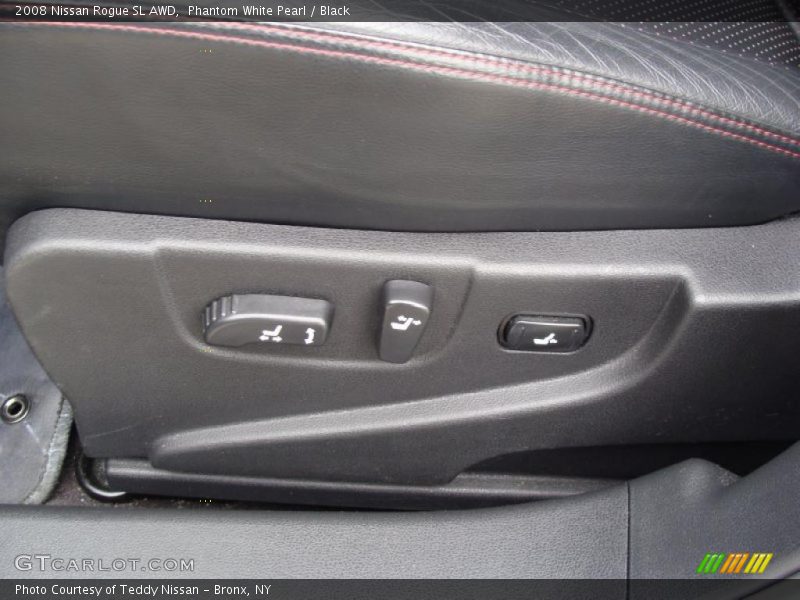 Phantom White Pearl / Black 2008 Nissan Rogue SL AWD