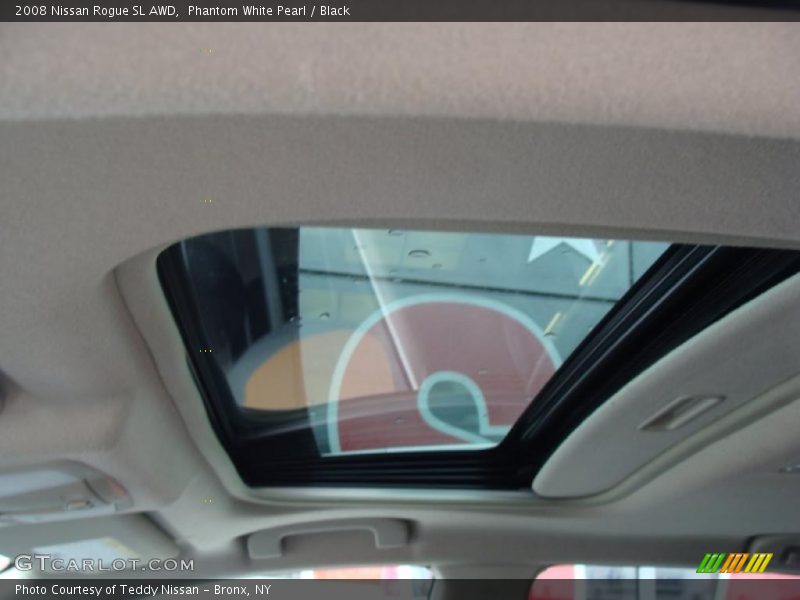 Phantom White Pearl / Black 2008 Nissan Rogue SL AWD