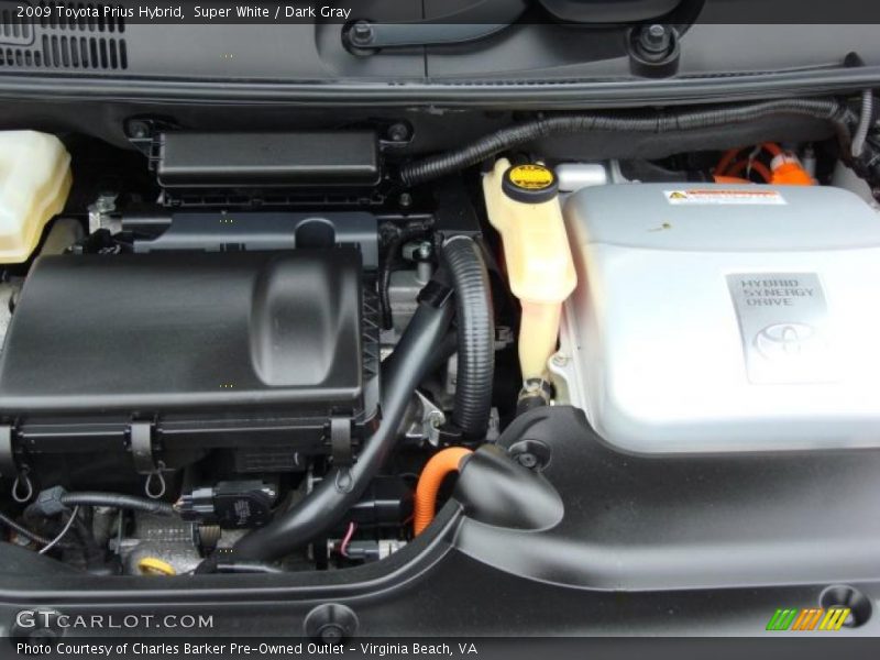 Super White / Dark Gray 2009 Toyota Prius Hybrid