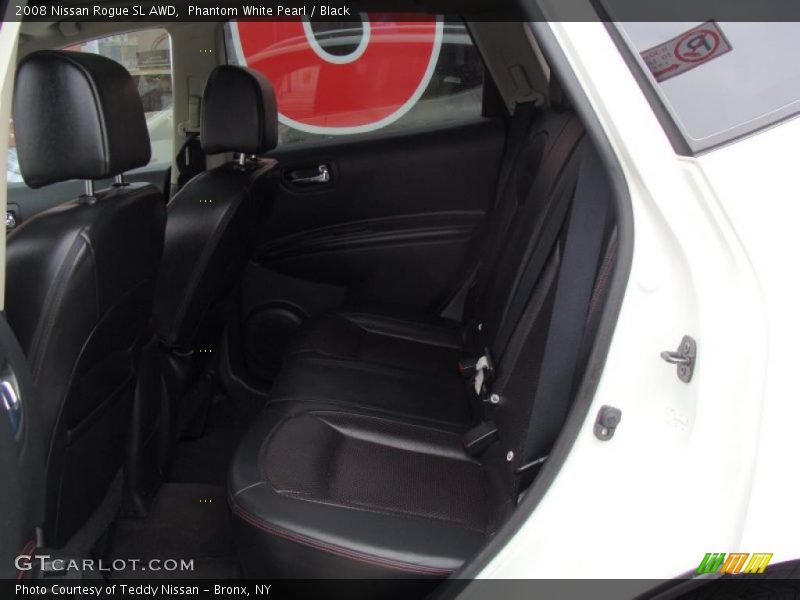 Phantom White Pearl / Black 2008 Nissan Rogue SL AWD