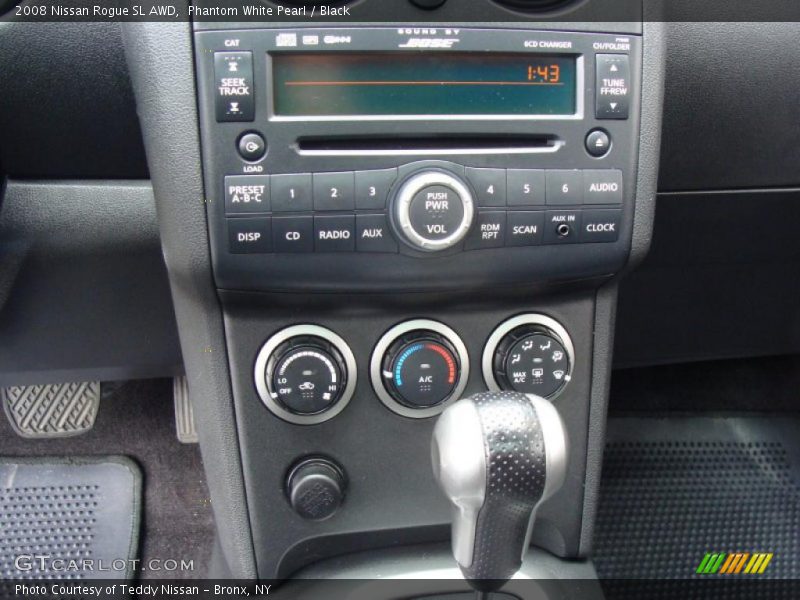 Phantom White Pearl / Black 2008 Nissan Rogue SL AWD