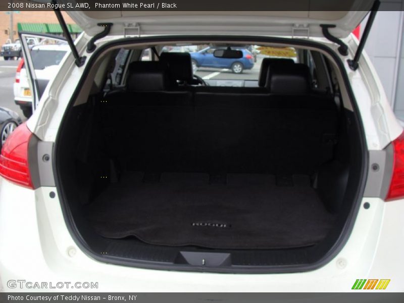 Phantom White Pearl / Black 2008 Nissan Rogue SL AWD