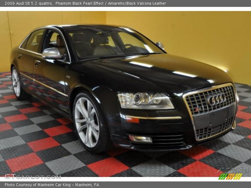 Phantom Black Pearl Effect / Amaretto/Black Valcona Leather 2009 Audi S8 5.2 quattro