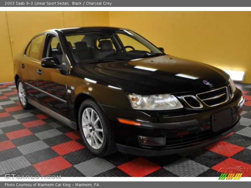 Black / Charcoal Grey 2003 Saab 9-3 Linear Sport Sedan