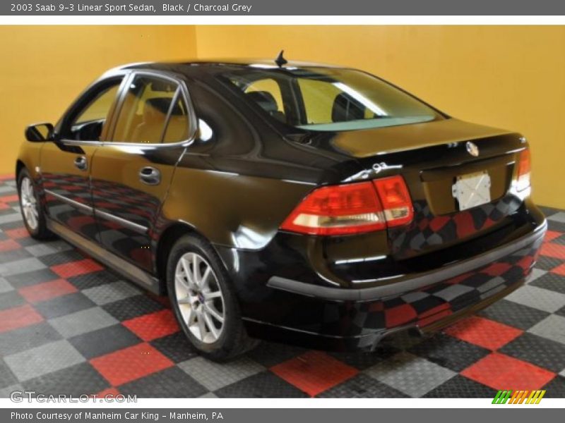 Black / Charcoal Grey 2003 Saab 9-3 Linear Sport Sedan