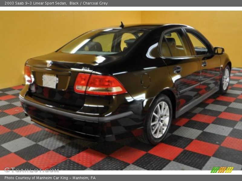 Black / Charcoal Grey 2003 Saab 9-3 Linear Sport Sedan