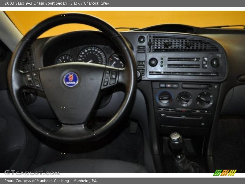 Black / Charcoal Grey 2003 Saab 9-3 Linear Sport Sedan
