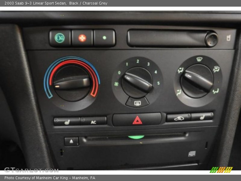 Black / Charcoal Grey 2003 Saab 9-3 Linear Sport Sedan
