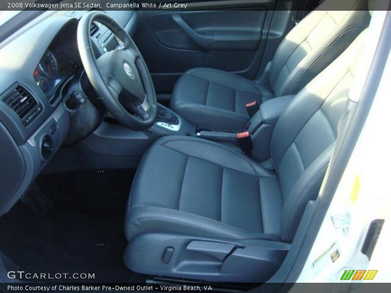 Campanella White / Art Grey 2008 Volkswagen Jetta SE Sedan