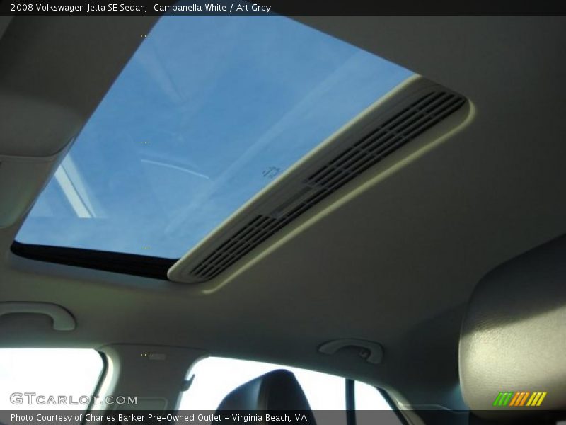 Campanella White / Art Grey 2008 Volkswagen Jetta SE Sedan