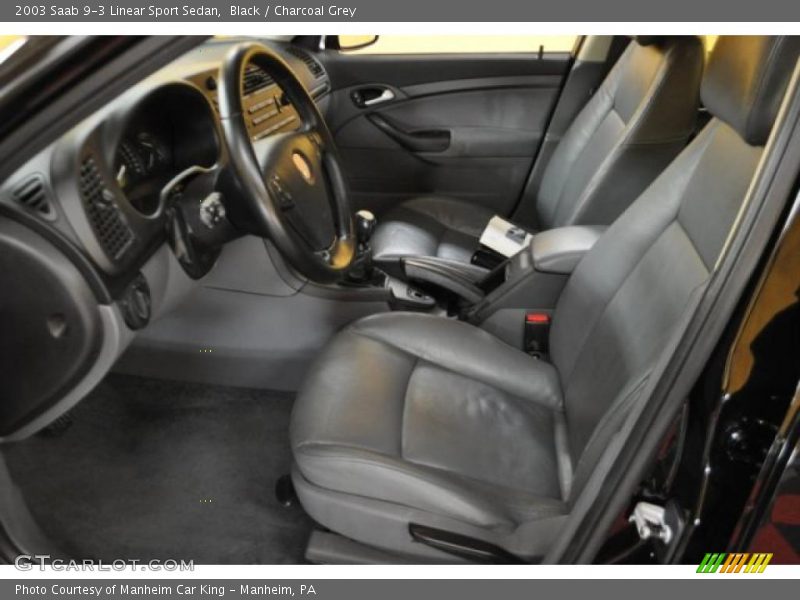 Black / Charcoal Grey 2003 Saab 9-3 Linear Sport Sedan