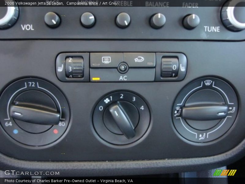 Campanella White / Art Grey 2008 Volkswagen Jetta SE Sedan