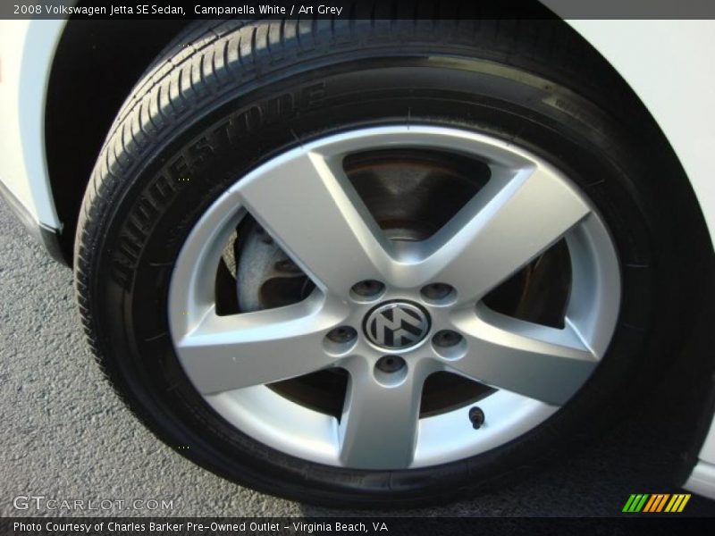 Campanella White / Art Grey 2008 Volkswagen Jetta SE Sedan