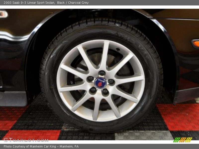 Black / Charcoal Grey 2003 Saab 9-3 Linear Sport Sedan