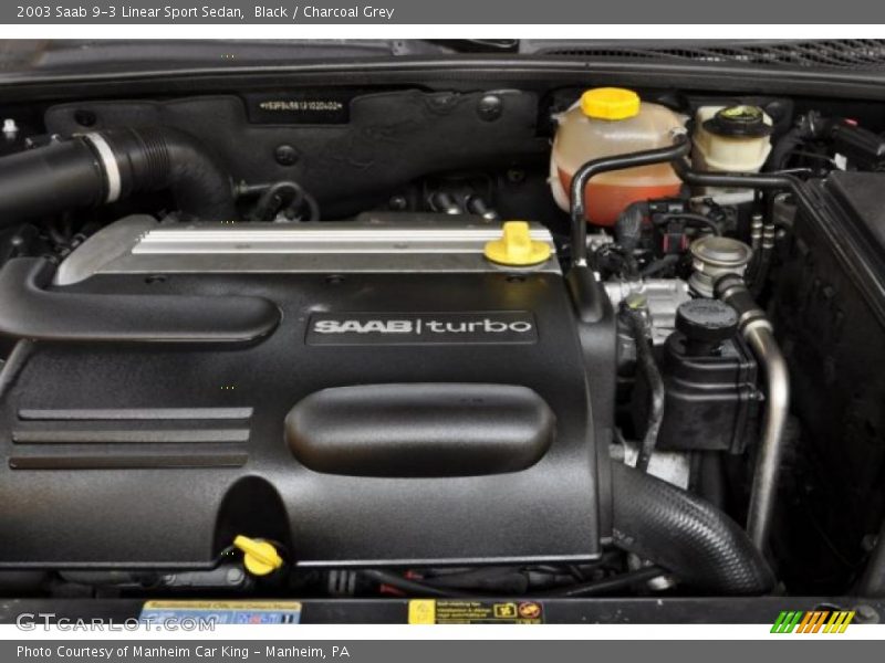 Black / Charcoal Grey 2003 Saab 9-3 Linear Sport Sedan