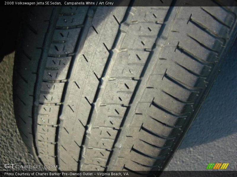 Campanella White / Art Grey 2008 Volkswagen Jetta SE Sedan