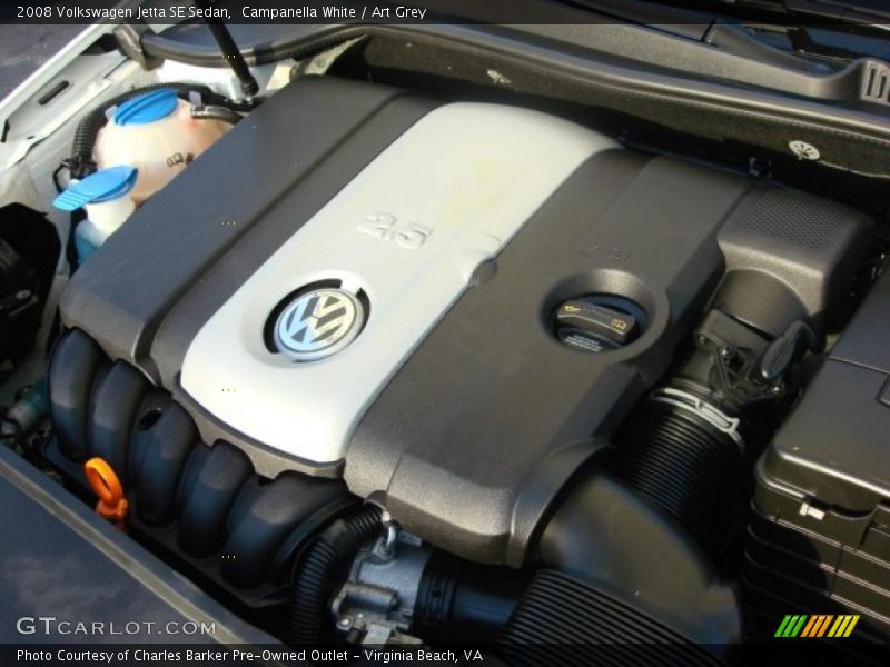 Campanella White / Art Grey 2008 Volkswagen Jetta SE Sedan
