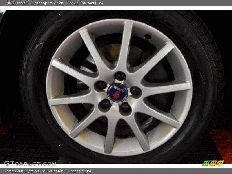 Black / Charcoal Grey 2003 Saab 9-3 Linear Sport Sedan