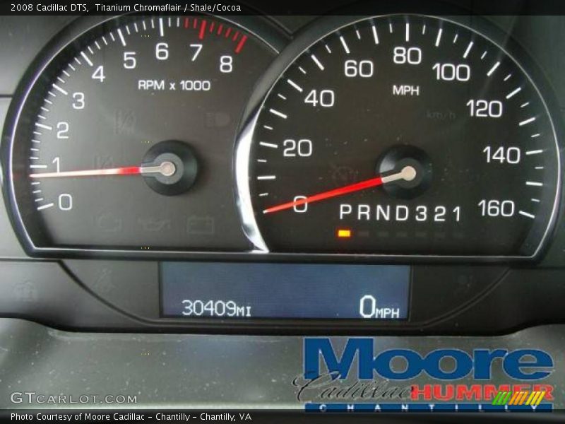 Titanium Chromaflair / Shale/Cocoa 2008 Cadillac DTS