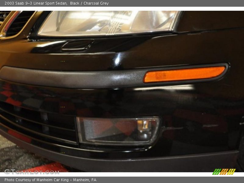 Black / Charcoal Grey 2003 Saab 9-3 Linear Sport Sedan