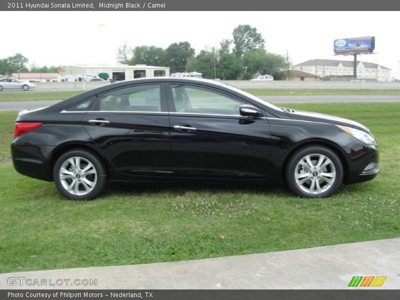Midnight Black / Camel 2011 Hyundai Sonata Limited