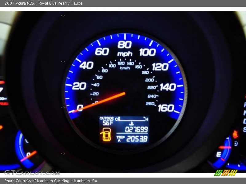 Royal Blue Pearl / Taupe 2007 Acura RDX