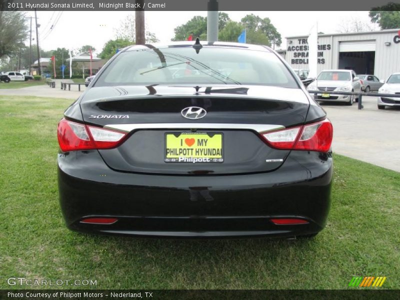 Midnight Black / Camel 2011 Hyundai Sonata Limited