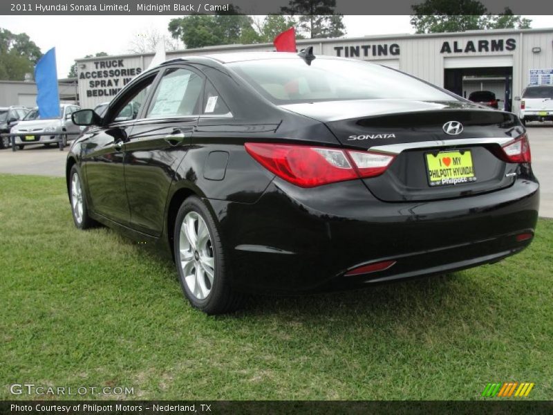 Midnight Black / Camel 2011 Hyundai Sonata Limited